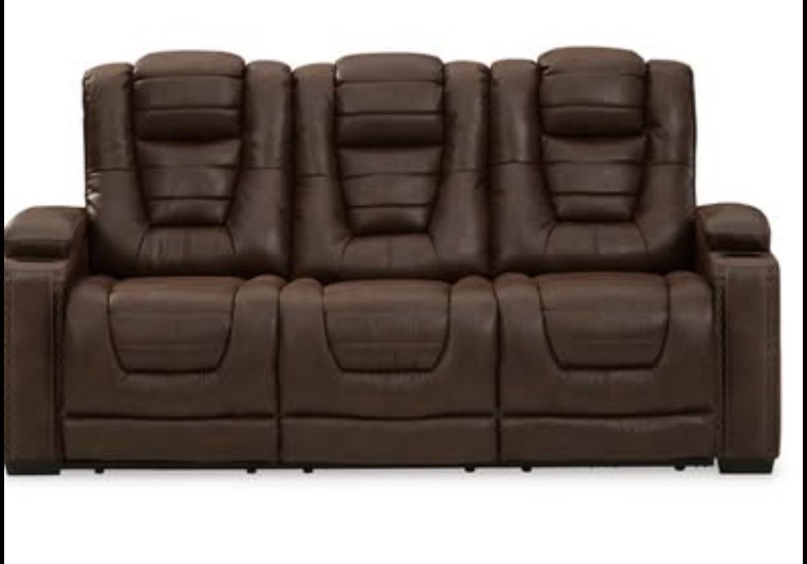 Ashleys - Owner's Box Dual Power Reclining Sofa