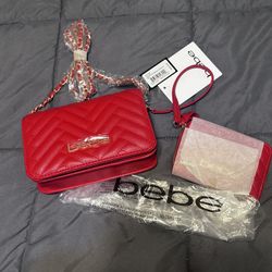 Brand New Never Used BEBE Cross Body Purse And Matching Detachable Wallet $40 OBO