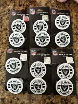 Las Vegas Raiders NFL Magnetic Bag Clips