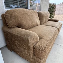Large Comfy Brown / Tan Couch