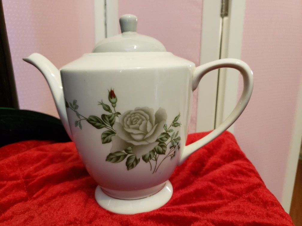 Floral Tea Pot 8 Inches High