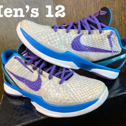 NIKE Zoom KOBE VI “DRAFT DAY” 429659 102 Kobe 6 Mamba Skin Basketball shoes / Kobe Bryant Kicks / Men's 12 / Excellent Condition w/ Original Box!! 