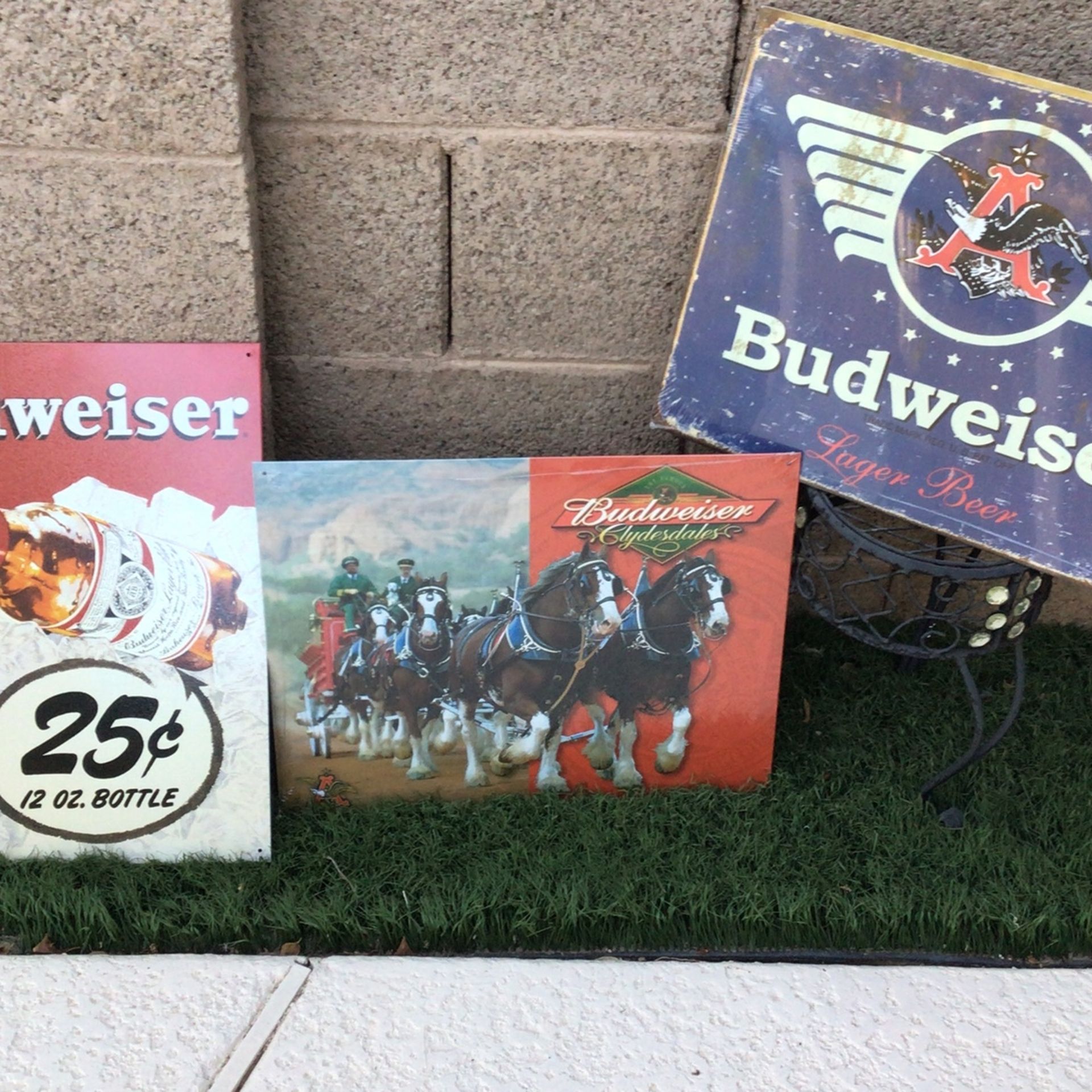 Budweiser Metal Signs