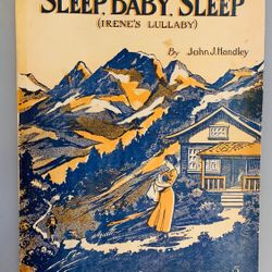 Antique 1885 Large Format Music “Sleep, Baby, Sleep” #101623A1
