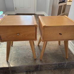 Light Brown End Tables Or Nightstands
