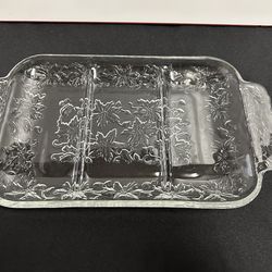Princess House Fantasia 12” 3-Part Relish Dish