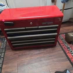 Craftsman 8 Drawer Tool Box With Keys Good Condition 