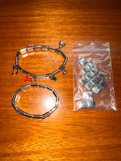 Huge Italian Charm Bracelet Collector Lot Zoppini, Pugster, Uberry 45 Links