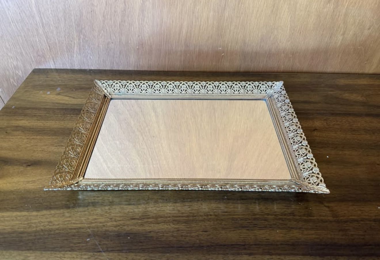 Vintage Mirror Tray