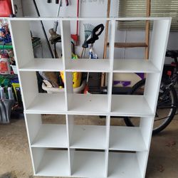 Two 2x3 Six White Cube Storage Units Shelves