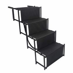 YEP HHO 4 Steps Upgraded Folding Pet Stairs Ramp Lightweight Portable Cat Dog Ladder