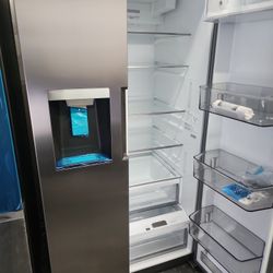 Midea Refrigerator Side By Side Stainless Steel 