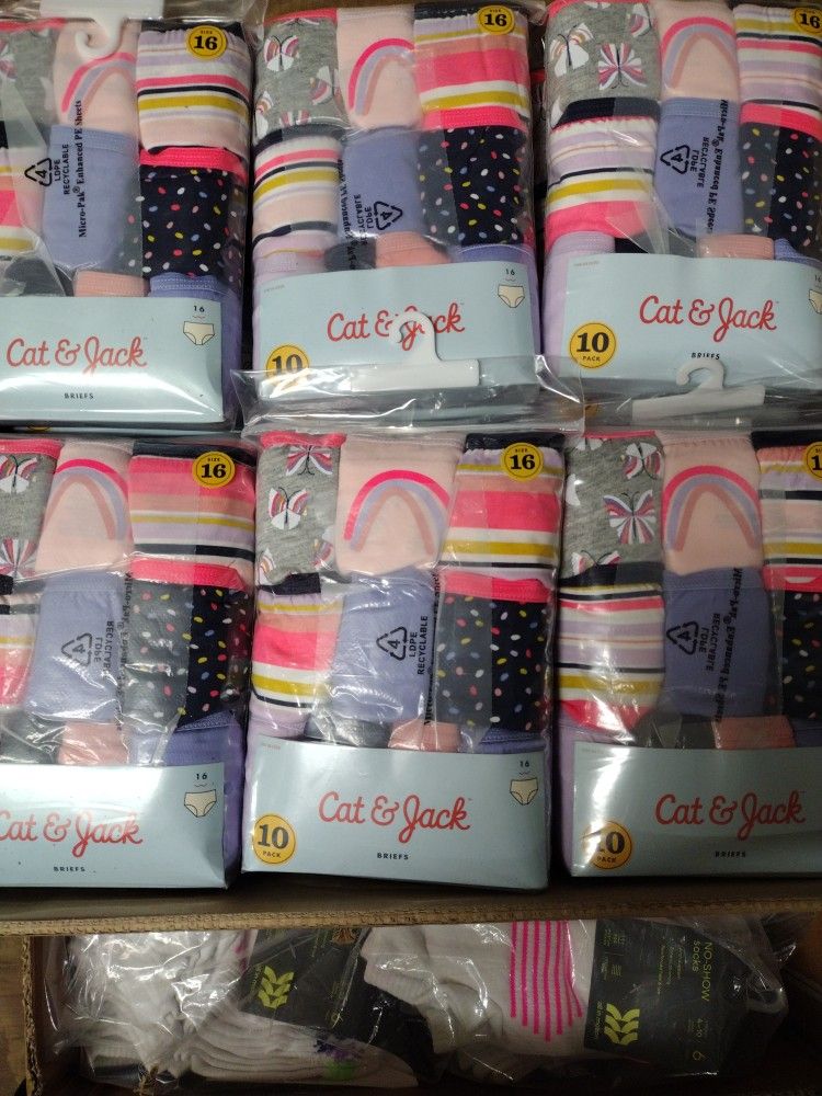 Buy One Get One Free Size 16 Girls Briefs 10 Pack $9