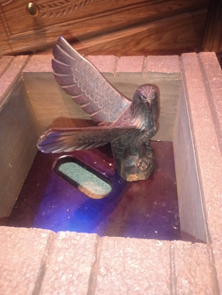 Wooden Bird Statue