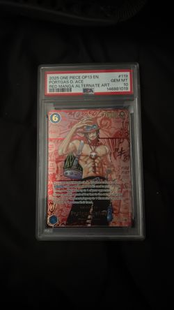 PSA10 red manga ace OP13