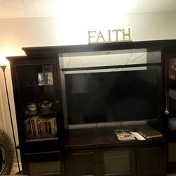 5 Piece Solid Wood Entertainment Center 