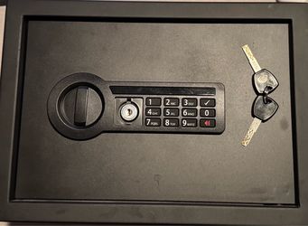 Black Electronic Digital Security Safe with Keys