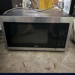 Whirlpool Stainless Steel Countertop Microwave For $45