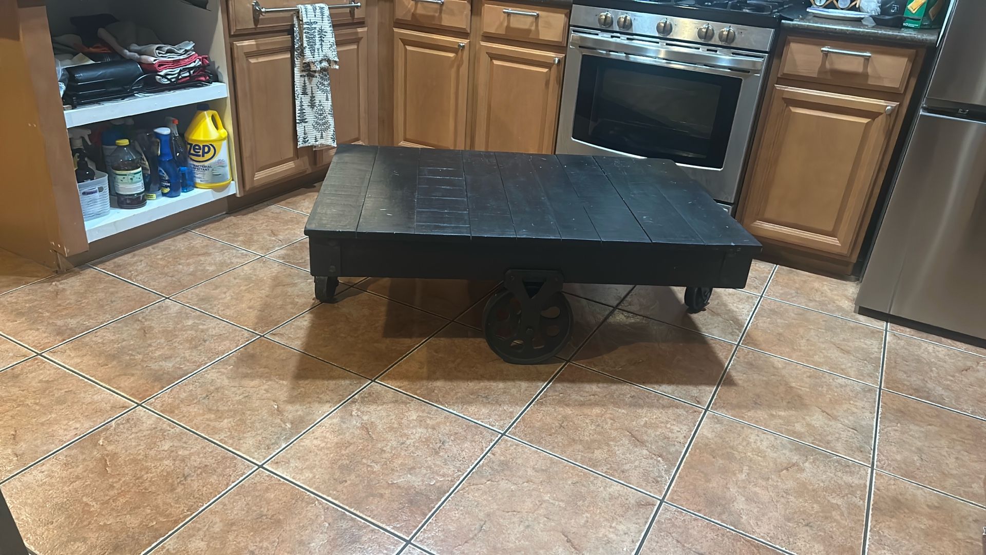 Railroad Cart Coffee Table 
