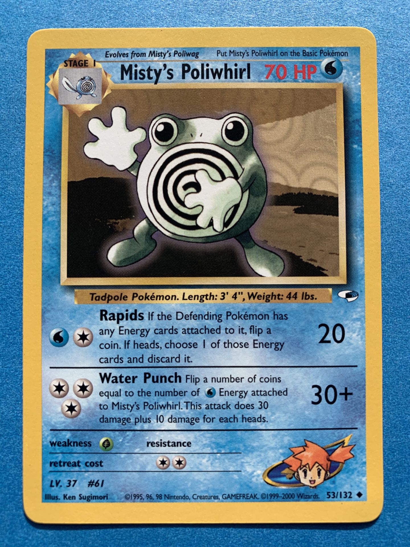 Pokémon Cards: Misty’s Poliwhirl [53/132] Gym Heroes