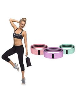 Set of 3 Resistance Bands for Legs and Butt, Exercise Bands Set Booty Bands Hip Bands Wide Workout Bands Sports Fitness Bands Resistance Loops Band A
