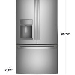 ❄️ NEW GE Profile 22.1 Cu. Ft. French Door Counter-Depth Refrigerator AutoFill STAINLESS PYE22KYNFS