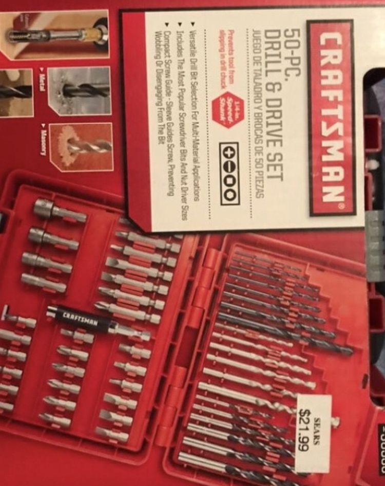 Craftsman Drill & Drive Set - 50 Pieces