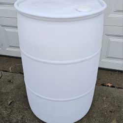 Food Grade White 55 Gallon Barrel
