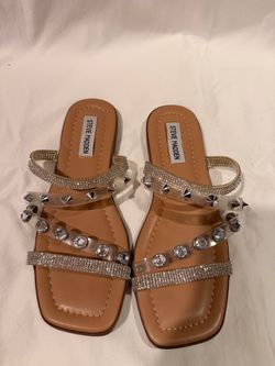 Steve Madden Embellished Slide Sandals