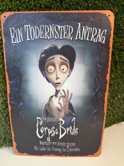 Corpse bride sign metal