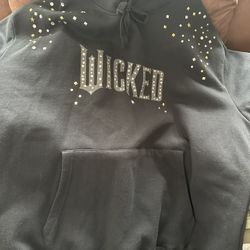 Wicked Studded Black Hoodie Pullover Sweatshirt Men’s M New Forever 21