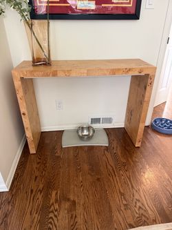 Burl wood side table