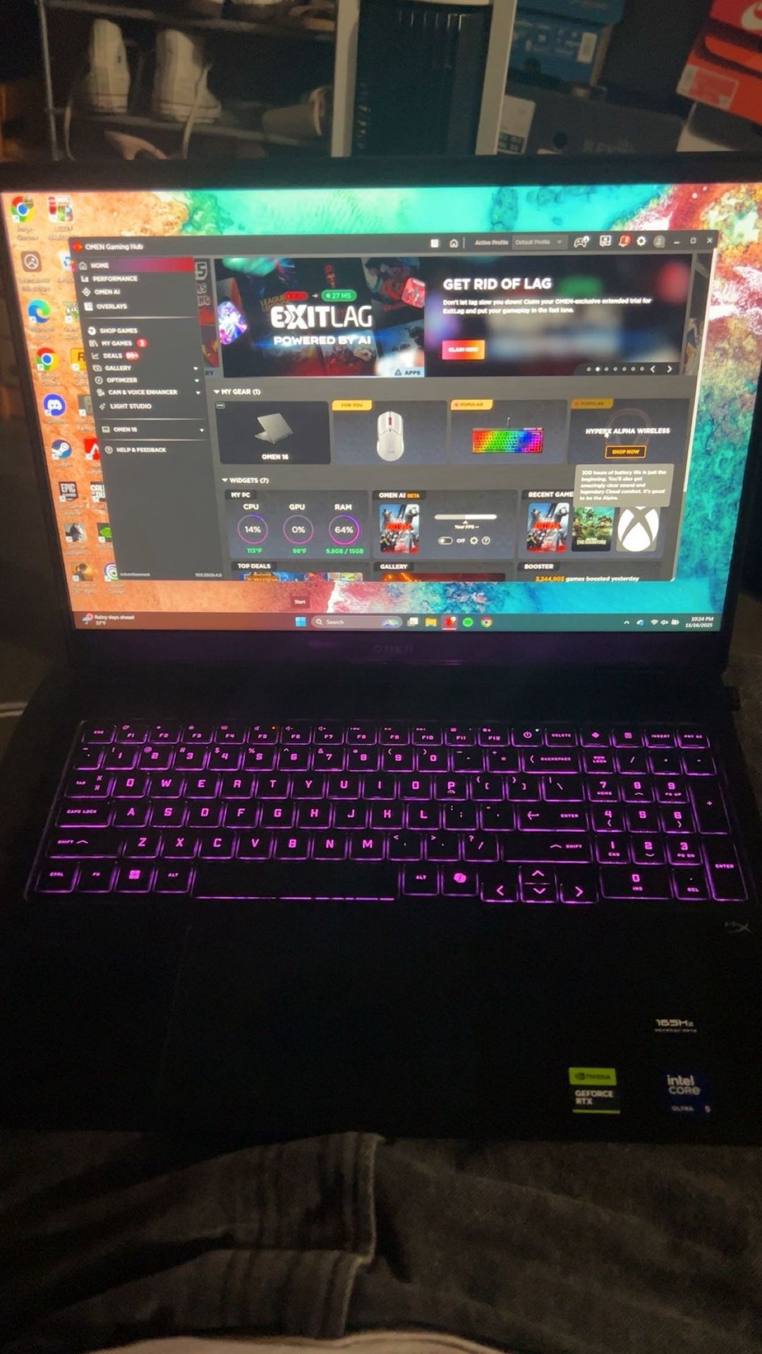 16 Gaming laptop
