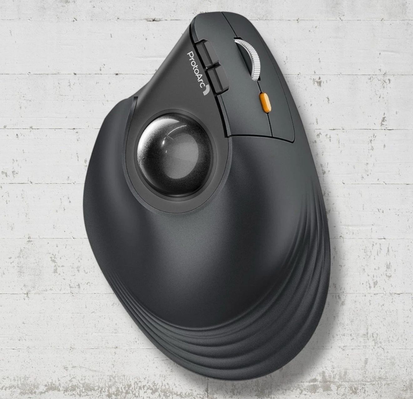 ProtoArc EM05 NL Vertical ERGONOMIC Wireless Violet Trackball Rechargeable Mouse