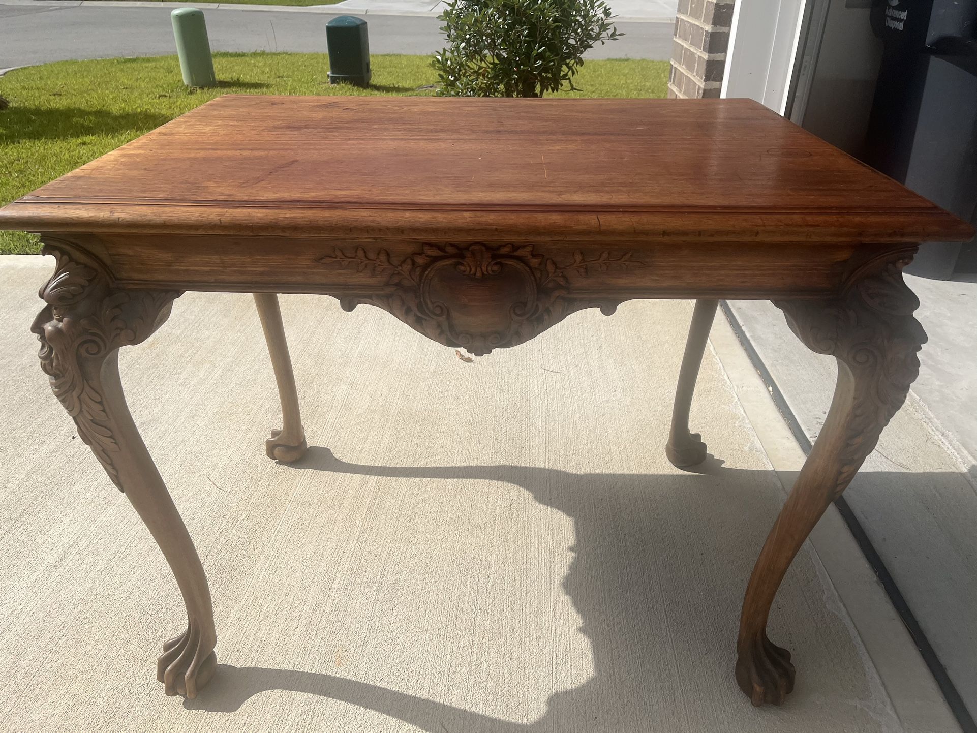 Antique Walnut Library Table