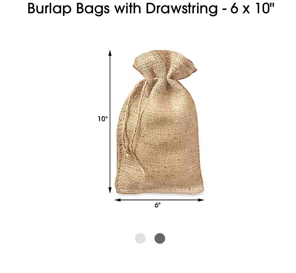 Burlap Bags With Drawstring