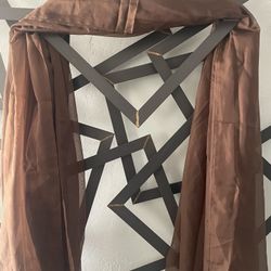 Very Large Sheer Brown Material 