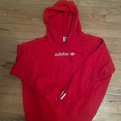 Vintage Adidas Red Hoodie