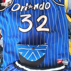 NBA Orlando Magic Whole Matching Outfit Snapback Hat, Jersey And Shorts