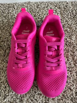 Little girls sneakers- Hot pink size 3 little kid