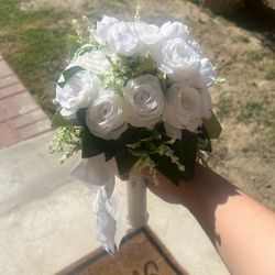 Small white rose bouquet
