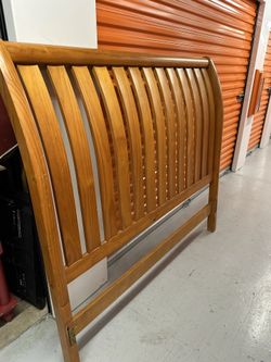 Queen Sleigh Bed with Mattress and Box spring