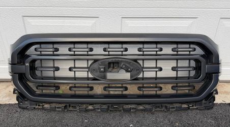 2021 2022 Ford F-150 XLT Sport Dark Tarnish Grill Grille OEM