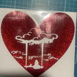 heart sticker /car decal
