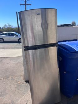 Summit Stainless Steel Top-Freezer Refrigerator