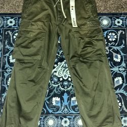 PURPLE BRAND CARGO JEANS (OLIVE GREEN) 