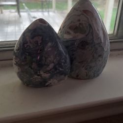 Pink Maas, agate, free forms