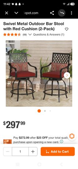 Patio chair set of 2