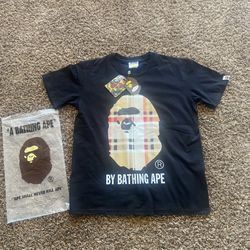 Ape Camo Head Tee - Black - Size Small - Brand New