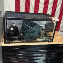 40 Gallon Terrarium And Accessories
